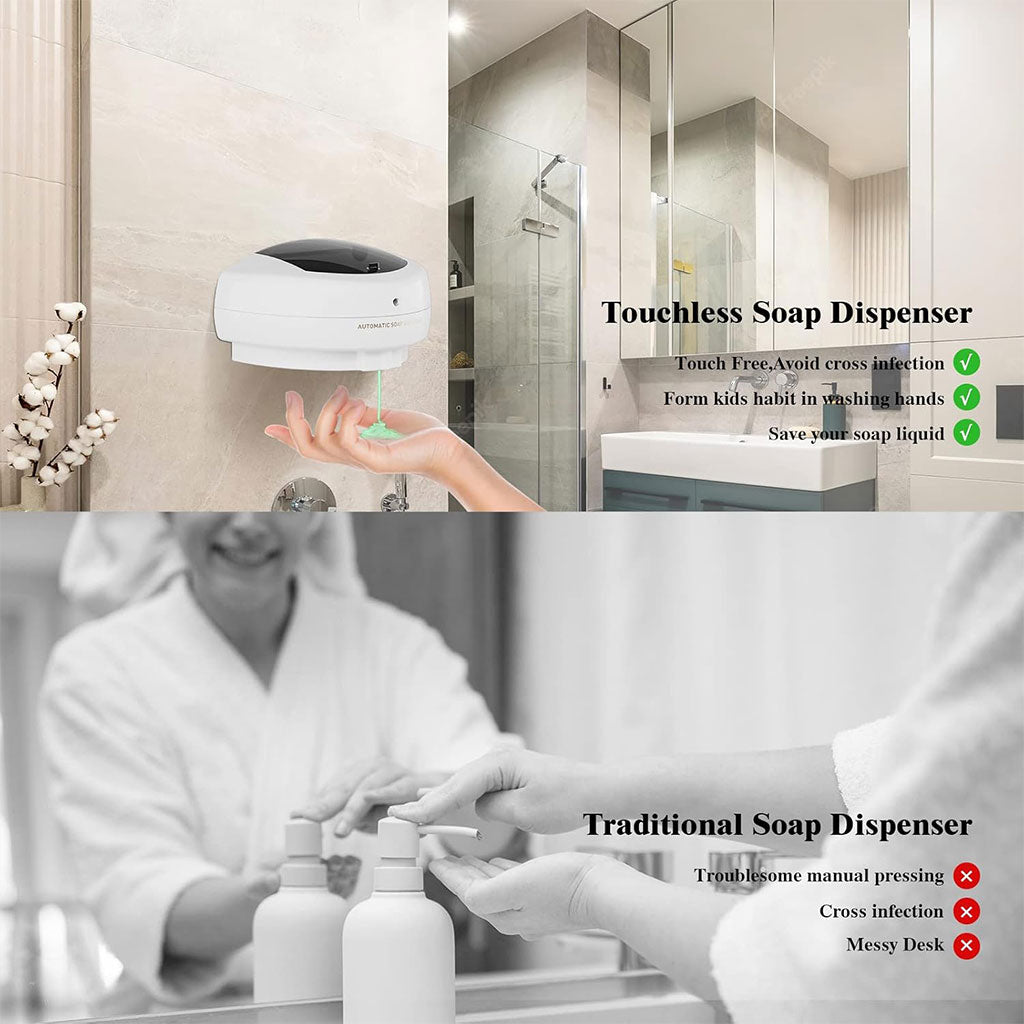 Distributeur automatique de savon 600 ml avec capteur infrarouge – موزع صابون أوتوماتيكي