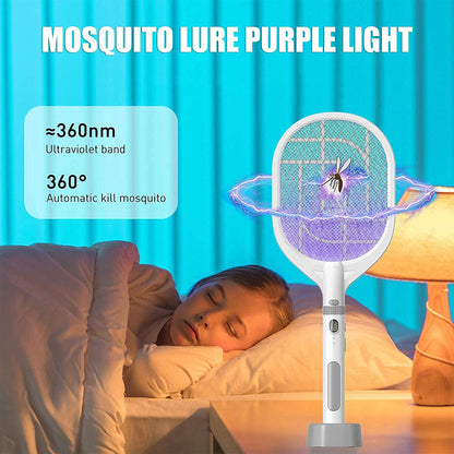 Tapette à mouches électrique 2 en 1 rechargeable par USB LTD638 – صاعق الناموس