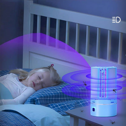 Lampe Anti-Moustique Rechargeable 2 en 1 – مصباح عالي سطوع وصاعق ناموس