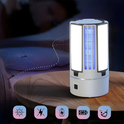 Lampe Anti-Moustique Rechargeable 2 en 1 – مصباح عالي سطوع وصاعق ناموس