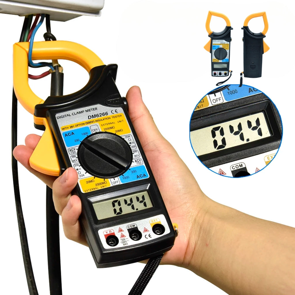 Multimètre à pince numérique Portable DM-6266 تنزوت