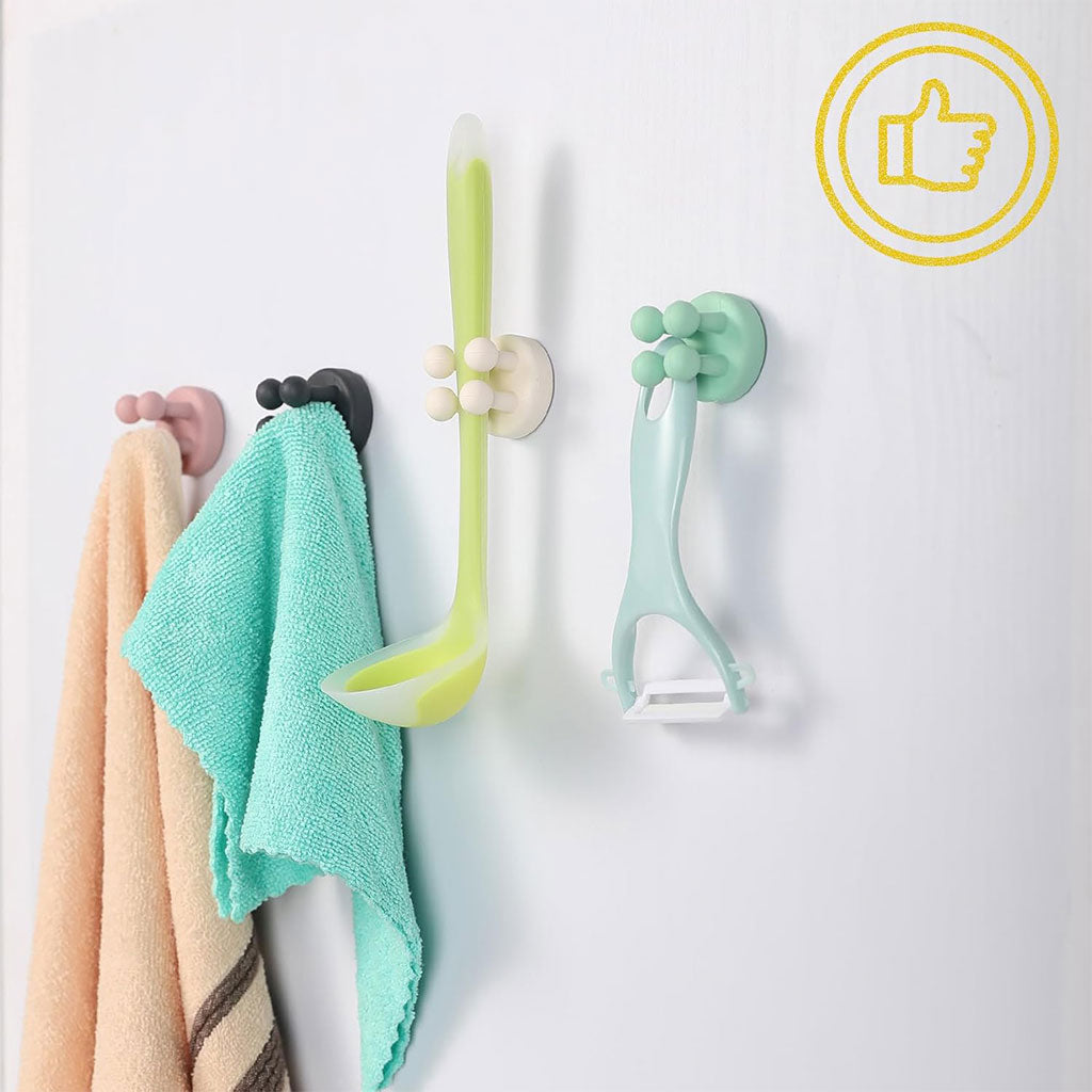 Ensemble de 10 attaches en silicone à fixer au mur multifonctionnels – طقم تثبيت أغراض على الحائط