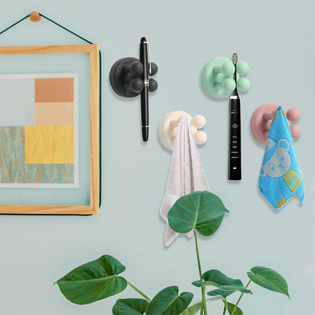 Ensemble de 10 attaches en silicone à fixer au mur multifonctionnels – طقم تثبيت أغراض على الحائط