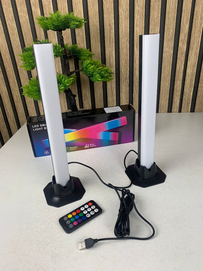Desktop RGB Background Wall Atmosphere Lighting Bar 2pcs – اعمدة إضاءة لخلفية المكتب