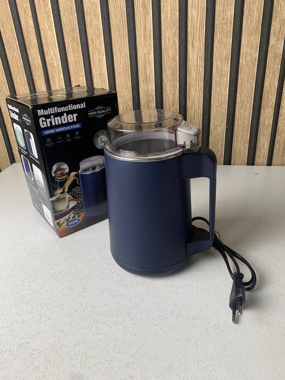 Moulin à café et grains électrique INOX 300W - مطحنة كهربائية للحبوب والتوابل