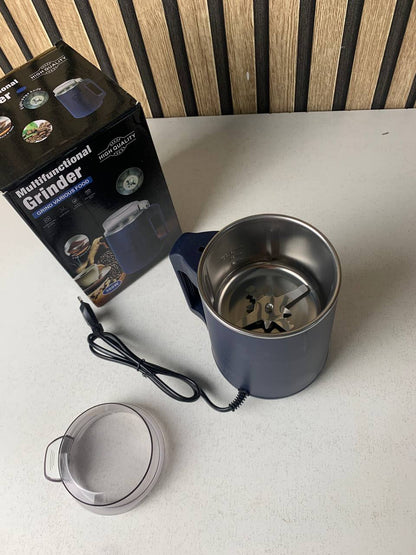 Moulin à café et grains électrique INOX 300W - مطحنة كهربائية للحبوب والتوابل