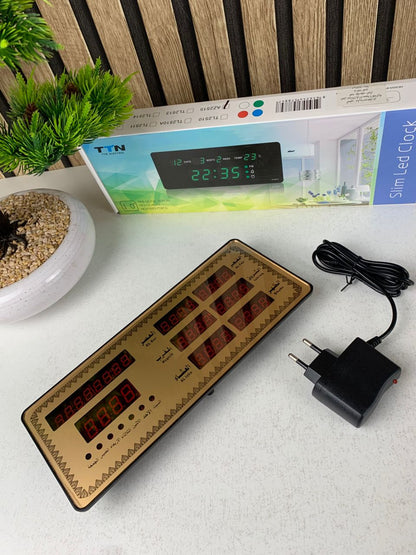 Horloge Islamic Digitale LED avec Heures de Prière AZ2515 – ساعة رقمية إلكترونية لمواقيت الصلاة