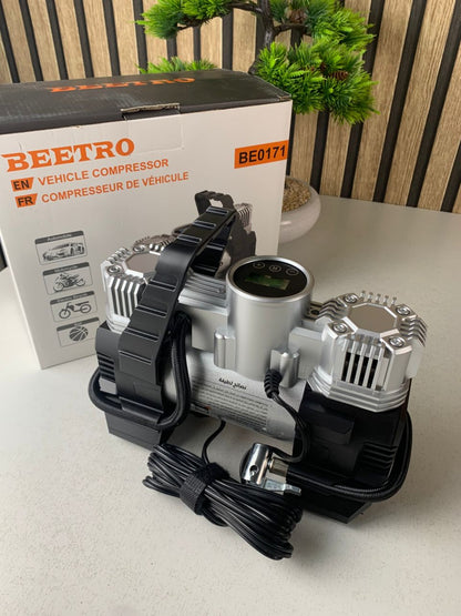 Compresseur de voiture à double piston écran LCD 180W 150psi BE0171 – جهاز ضغط العجلات للسياراة