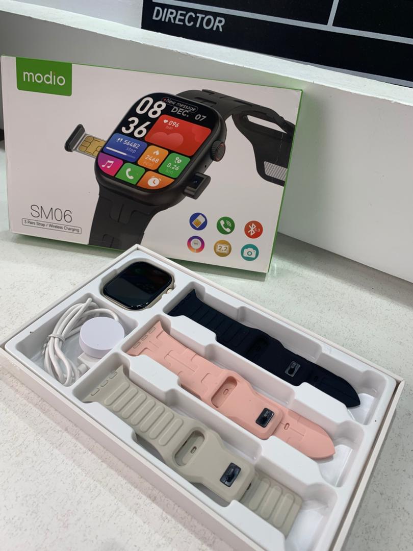 Modio SM06 Smartwatch avec Carte SIM, Appel HD et Camera – ساعة ذكية أصلية