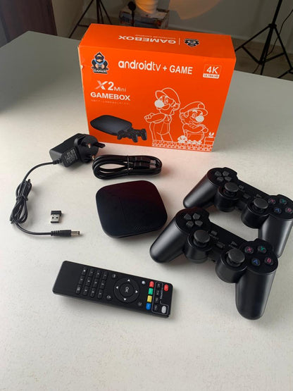 X2 mini Console de Jeux Vidéo 3D et Android TV 64GB – جهاز ألعاب ذكي