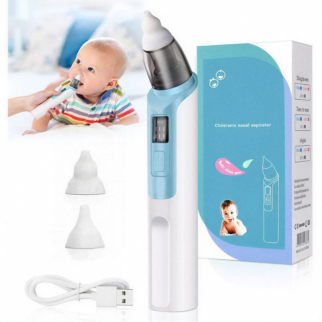 Aspirateur Nasal Électrique pour Bébé Adapté aux Nourrissons et Nouveau-nés – جهاز شفط للرضع - تنزوت