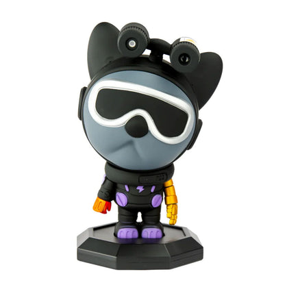 Bulldog Astronaute Projecteur Lampe Nébuleuses Espace Lumières V2