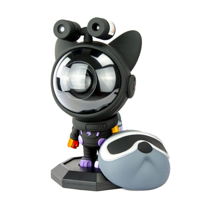 Bulldog Astronaute Projecteur Lampe Nébuleuses Espace Lumières V2