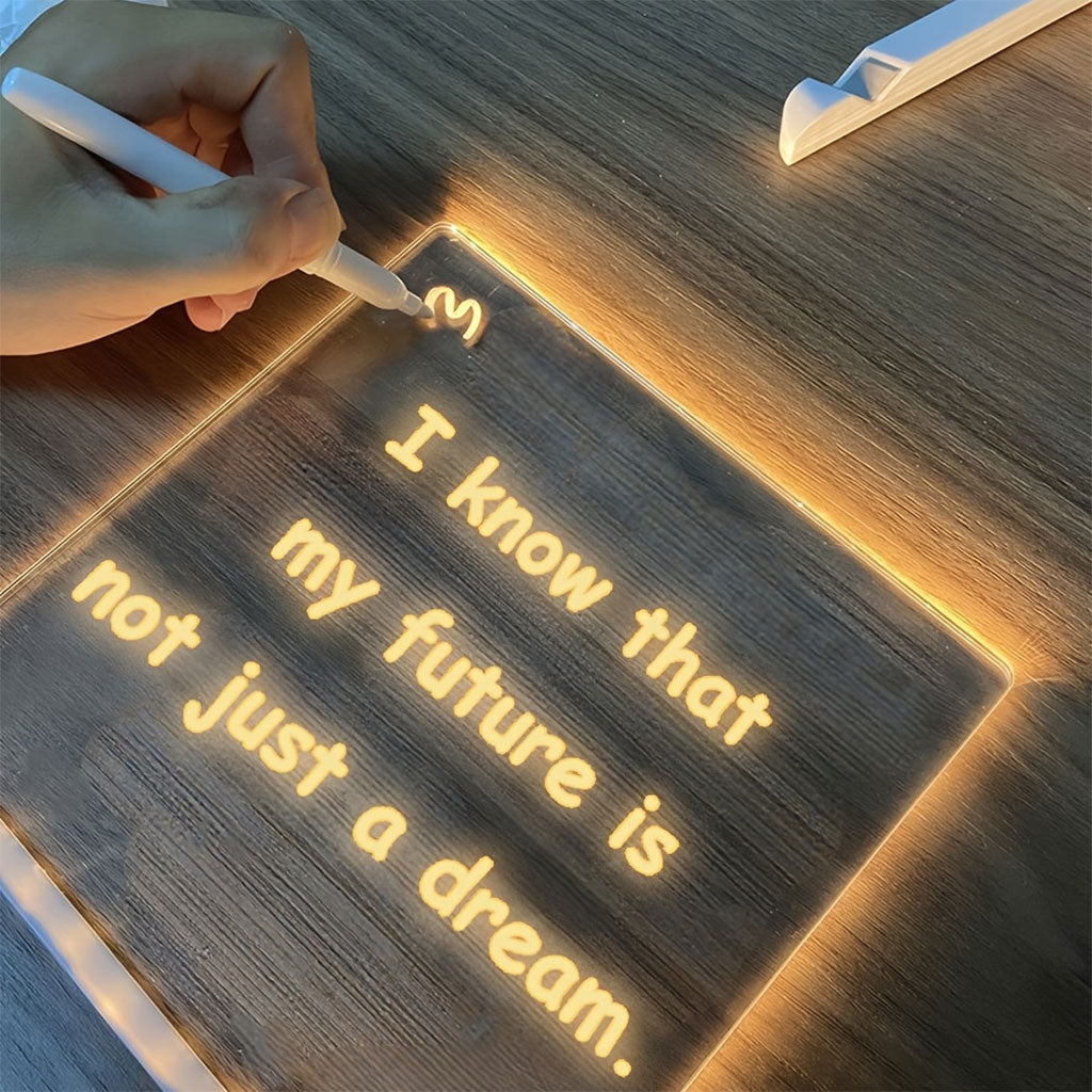 Tableau à Dessin LED coloré avec 4 stylos 30x20cm – لوحة مضيئة للرسم والتلوين