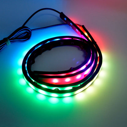 Bande lumineuse LED RGB pour Grille de Voiture 60cm 2PCs