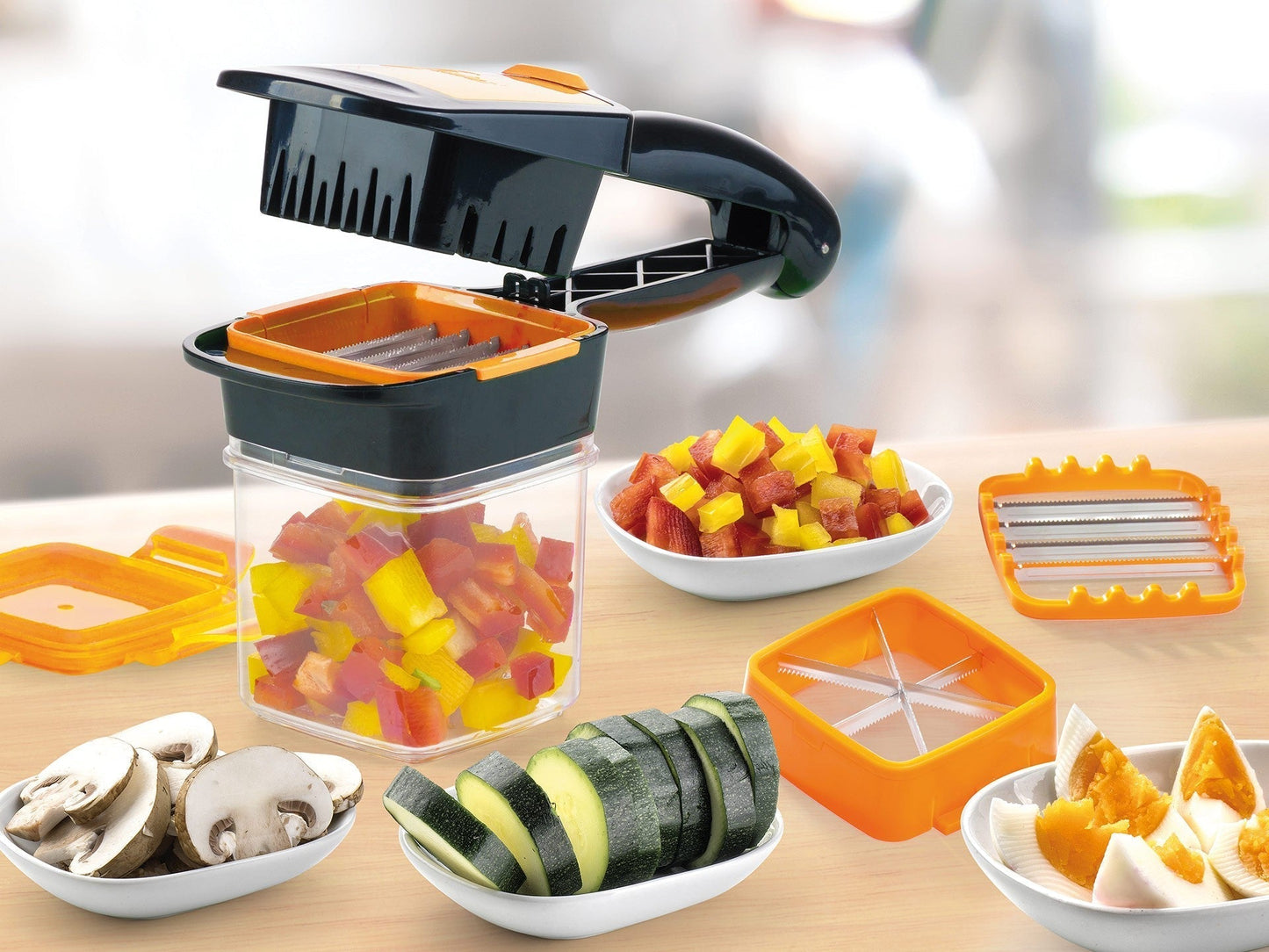 Home Chef Nicer Dicer Multi-Cutter 5en1 Pour Fruits Et Légumes