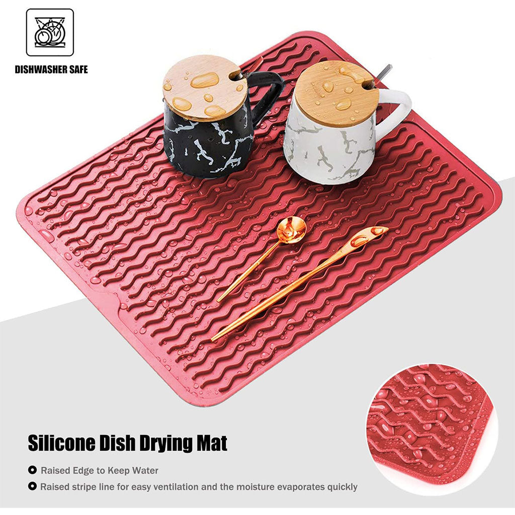 Tapis de Séchage en Silicone Souple et Flexible pour Cuisine – بساط تقطير الأواني