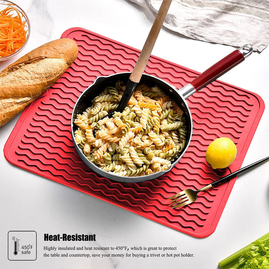 Tapis de Séchage en Silicone Souple et Flexible pour Cuisine – بساط تقطير الأواني