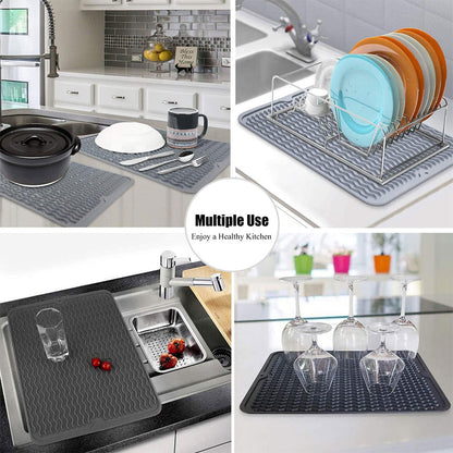 Tapis de Séchage en Silicone Souple et Flexible pour Cuisine – بساط تقطير الأواني