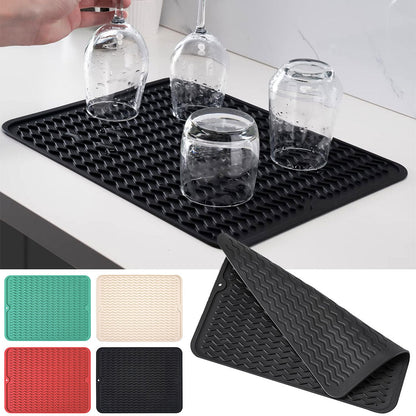 Tapis de Séchage en Silicone Souple et Flexible pour Cuisine – بساط تقطير الأواني