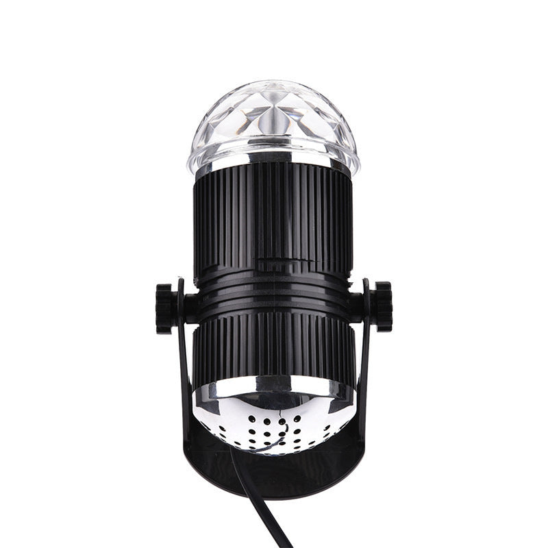 Projecteur boule cristal Rotative à Commande Vocale, Laser RVB LED 220V
