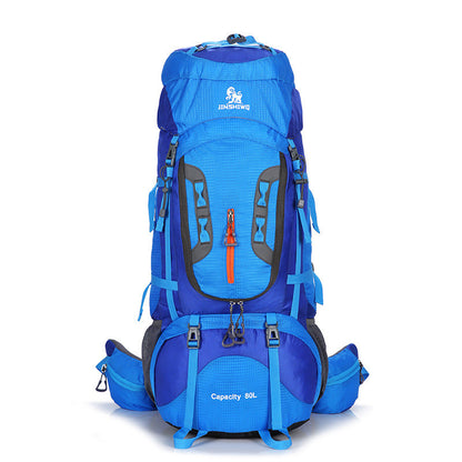 Sac à dos randonnée professionnel 80 L étanche, système de soutien dorsal léger