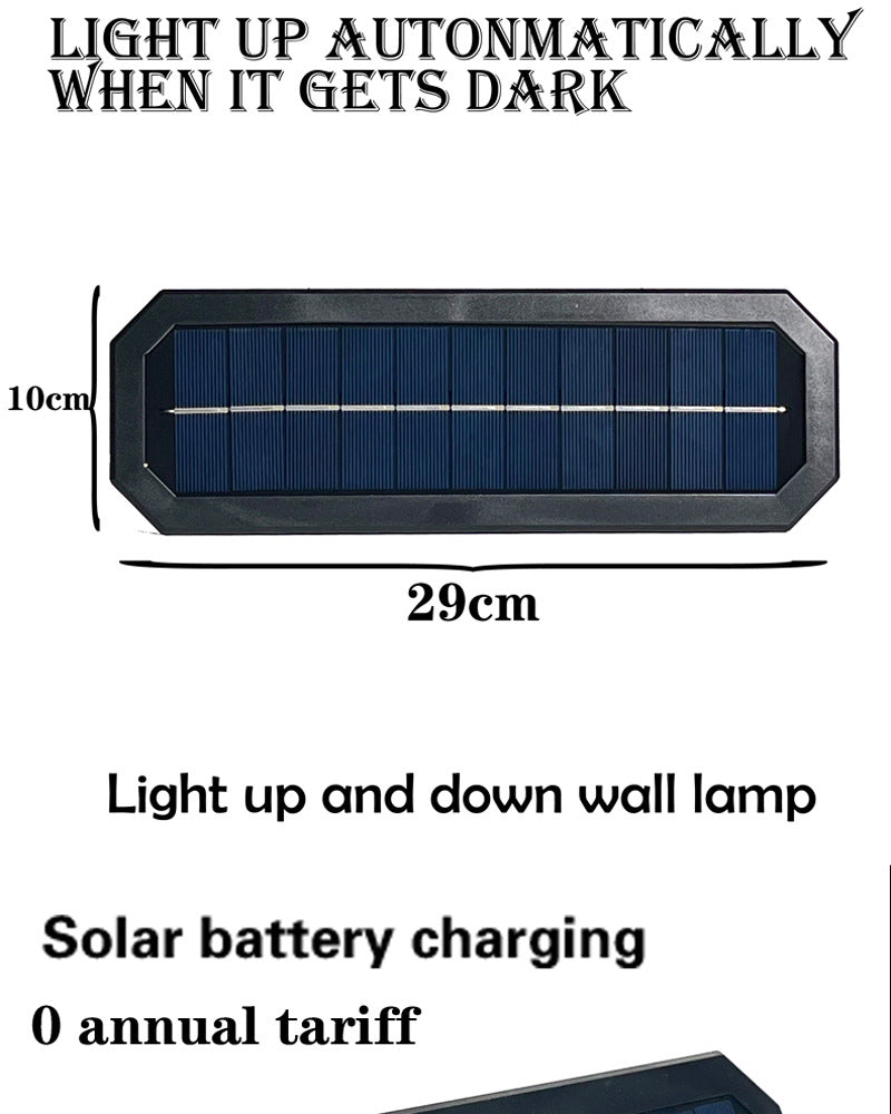 PACK X 2 Lampes Solaires Murales 8LED avec Détection de Mouvement Auto 2Pcs