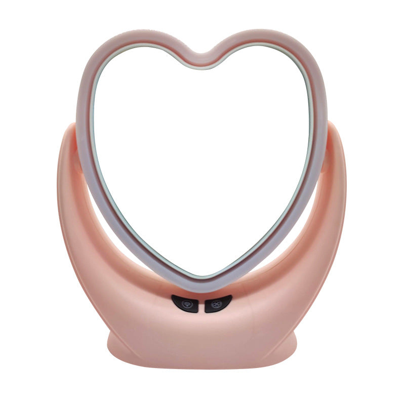 Miroir de maquillage à ventilateur LED 3in1 avec lumière miroir multifonctionnel