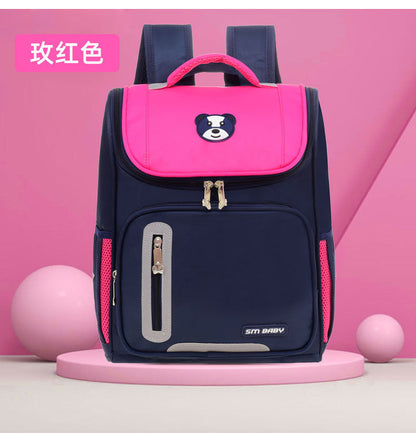 Sac à Dos orthopédique d’école primaire pour Enfant Garçon et Fille Étanche – Rose