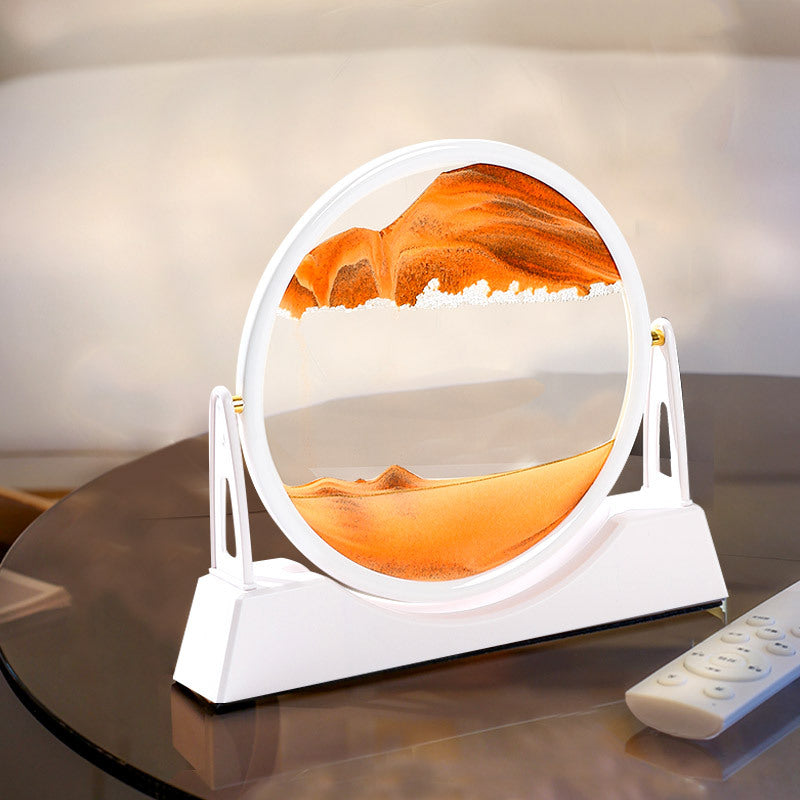 Sablier 3D Avec Support pour la décoration de la maison, sable de mer profonde, art créatif, décoration de bureau, décoration de chambre, cadeau