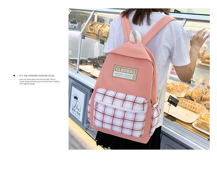 Ensemble scolaire CLBD Bag 4 en 1 sac à dos, sac, trousse , trousse à crayons - Rose