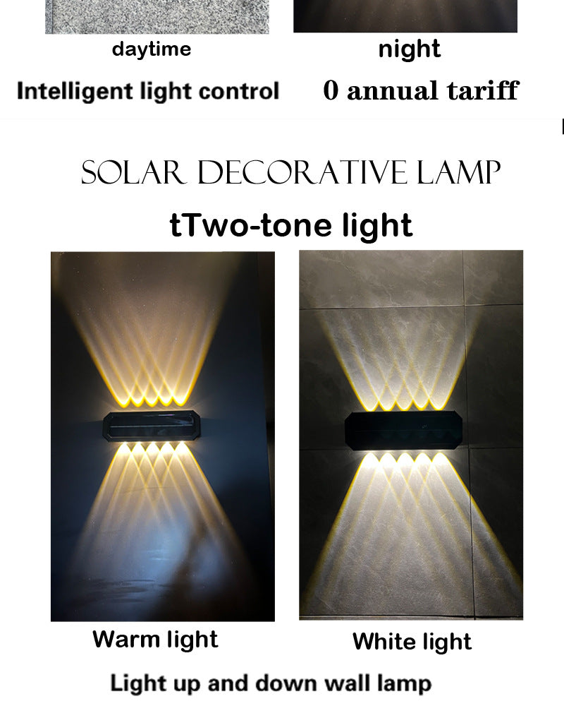 PACK X 2 Lampes Solaires Murales 8LED avec Détection de Mouvement Auto 2Pcs