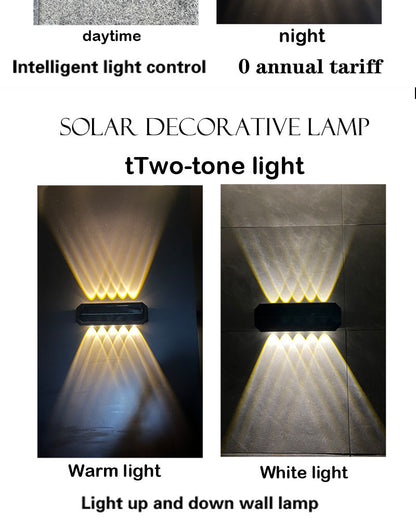 PACK X 2 Lampes Solaires Murales 8LED avec Détection de Mouvement Auto 2Pcs