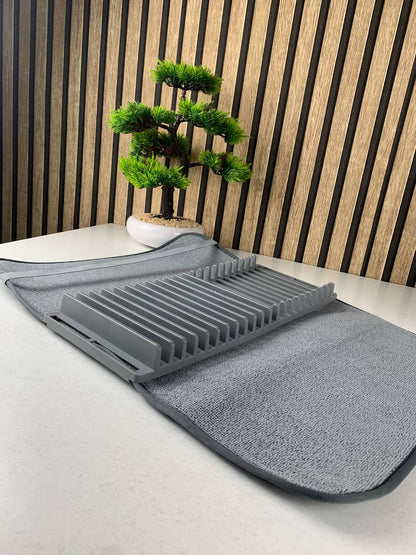 Serviette absorbant en fibres microscopiques avec une base amovible pour vaisselles – منشفة تنشيف و تجفيف الأواني