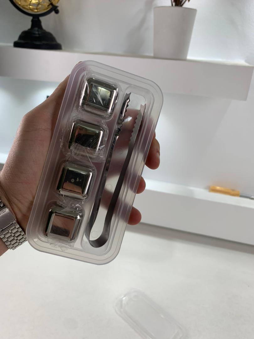 Pierres de glaçons réutilisables en acier inoxydable pour votre boisson – مكعبات الثلج للتبريد لمدة طويلة
