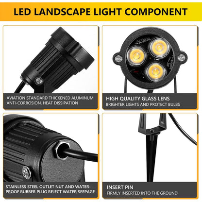 Projecteurs LED Extérieurs Étanches 12V – كشافات خارجية مقاومة للماء