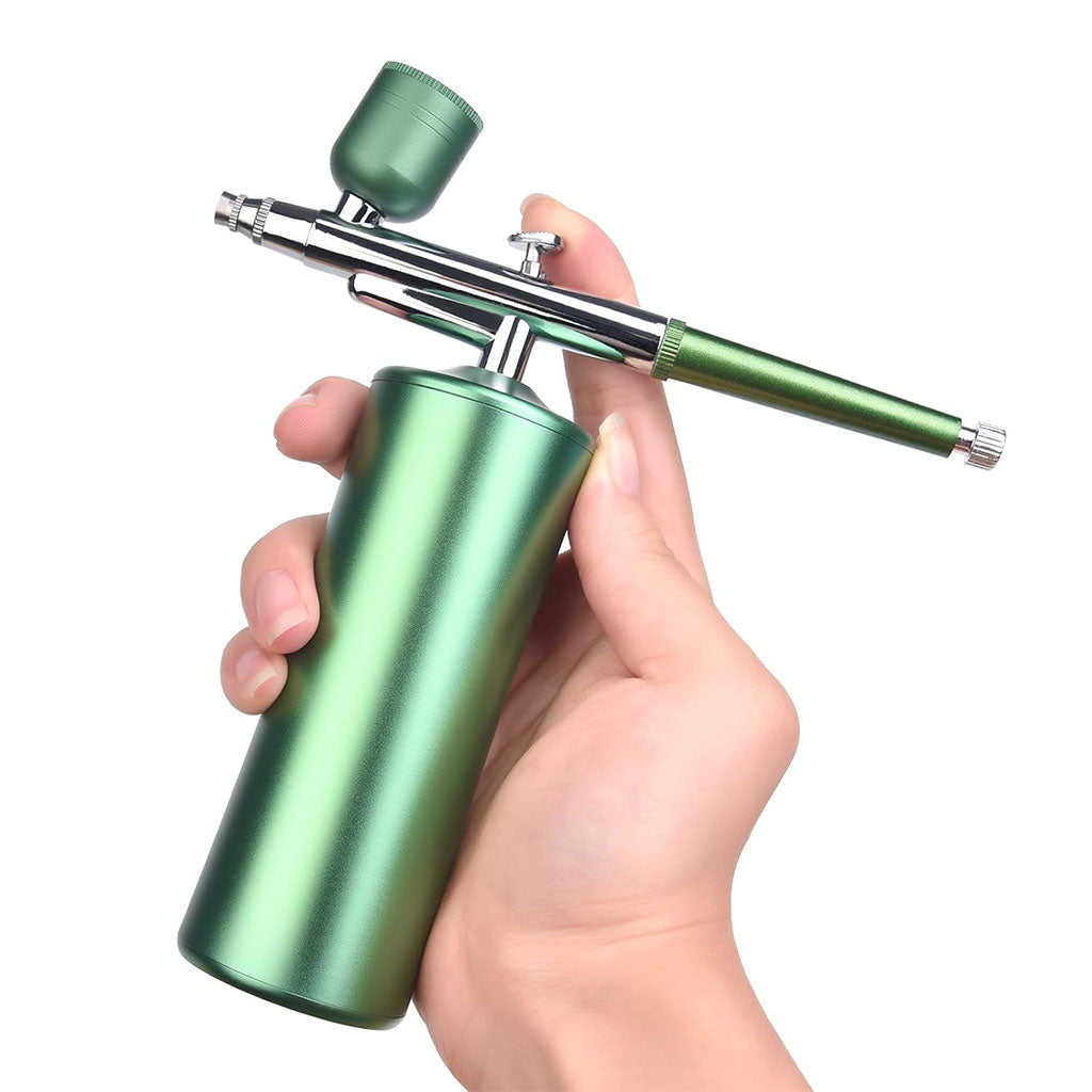 Kit aérographe avec compresseur intégré rechargeable pour nail arts et décoration – جهاز رسم وتزيين