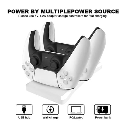 Station de charge sans fil Type C Double Chargeur pour Manette PS5 – شاحن يد التحكم