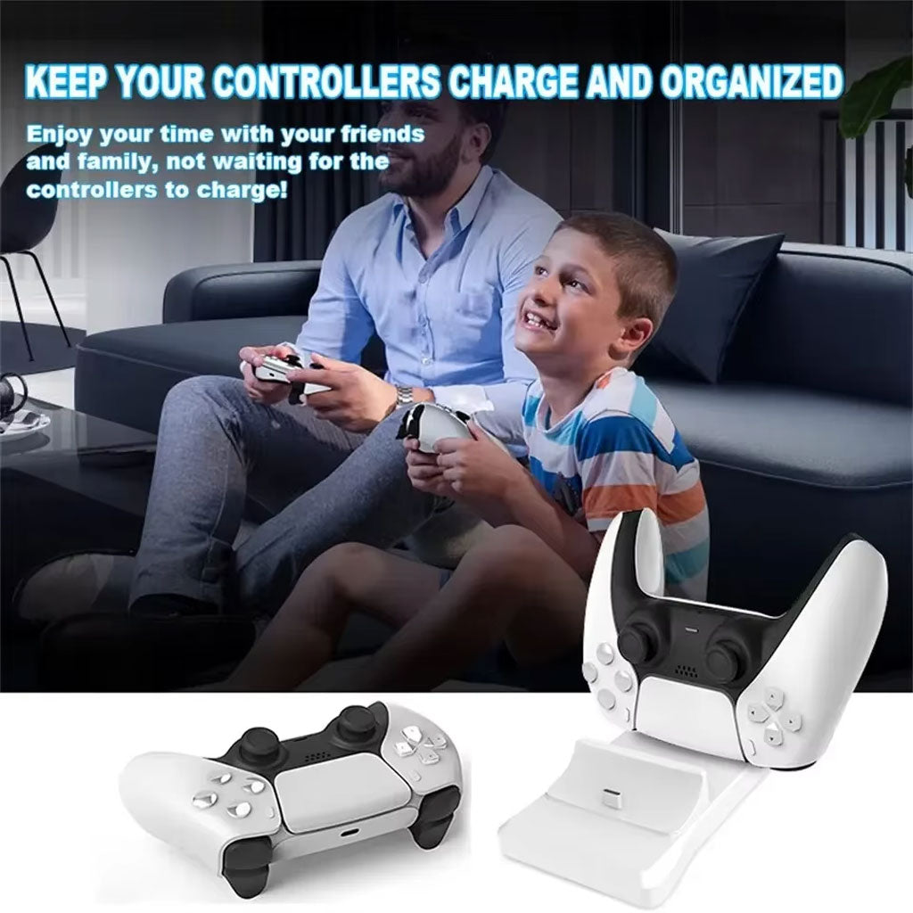 Station de charge sans fil Type C Double Chargeur pour Manette PS5 – شاحن يد التحكم