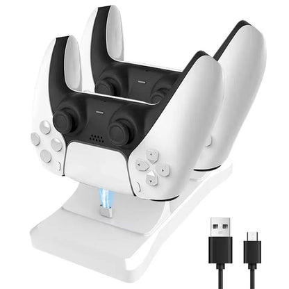 Station de charge sans fil Type C Double Chargeur pour Manette PS5 – شاحن يد التحكم