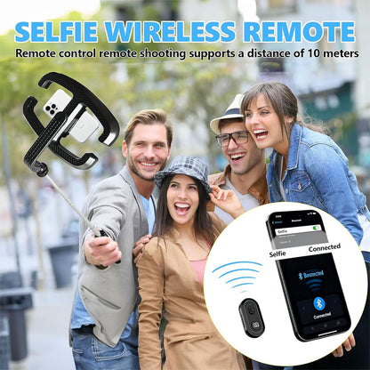 Perche à Selfie Extensible avec Support pour Téléphone et Lampe LED – عصا سيلفي مع إضاءة مدمجة ويد تحكم