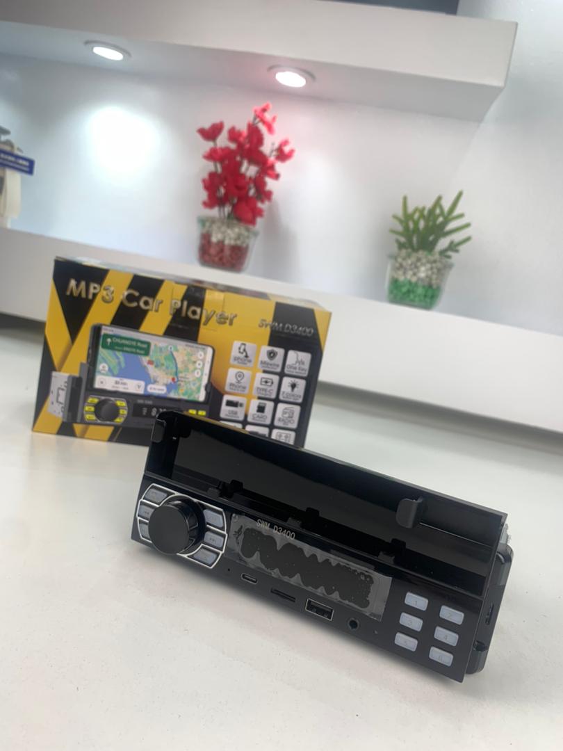 Autoradio Bluetooth Simple DIN avec Support Téléphone – راديو سيارة بلوتوث بسيط مع حامل هاتف