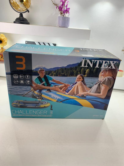 Bateau Gonflables Challenger 3 avec Deux Rames et Pompe Intex 68370EP – قارب كبير مع مجاديف ومضخة