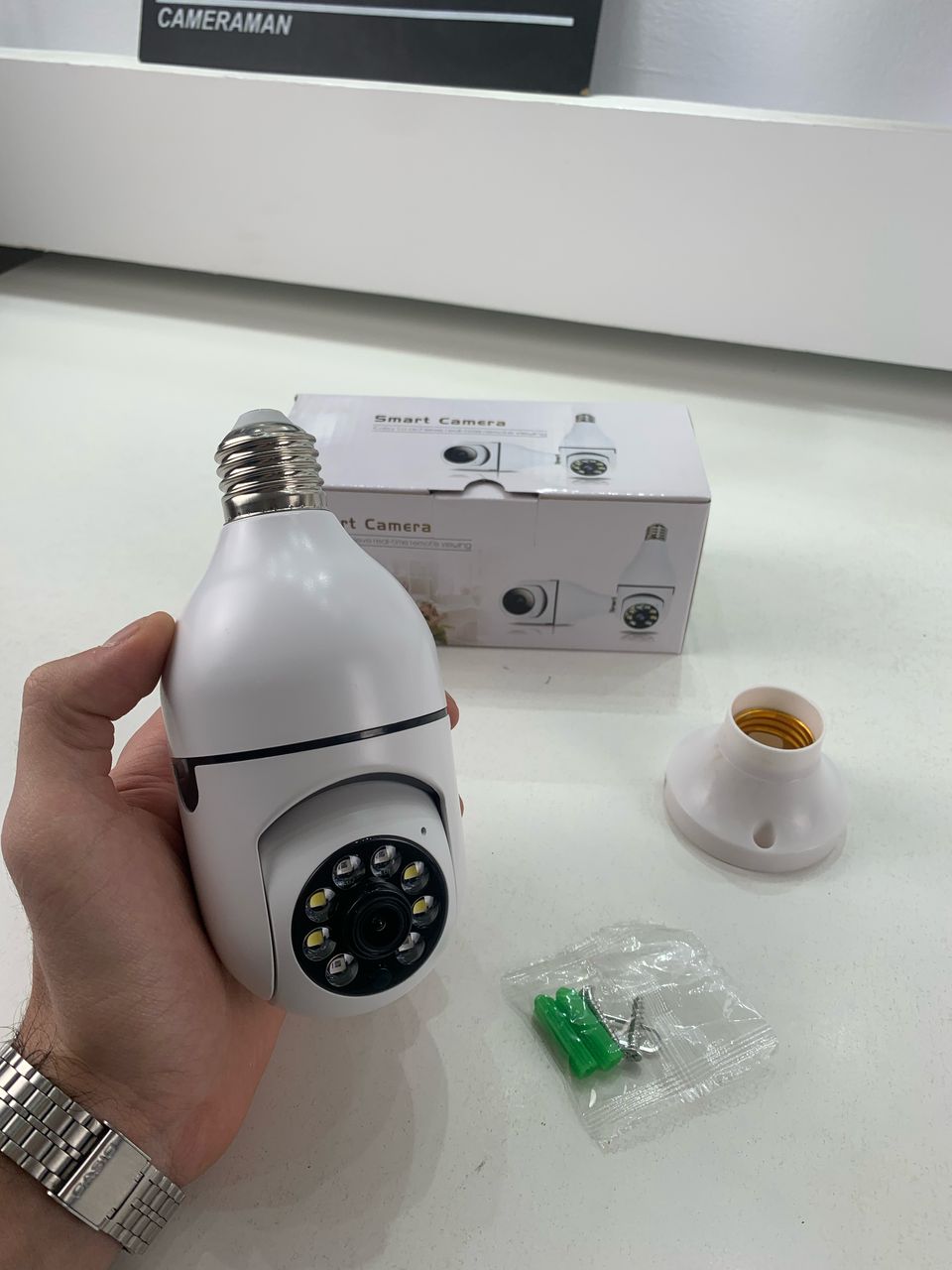 Caméra à ampoule Wi-Fi Vision Panoramique 1080p – كاميرة مراقبة وايفاي