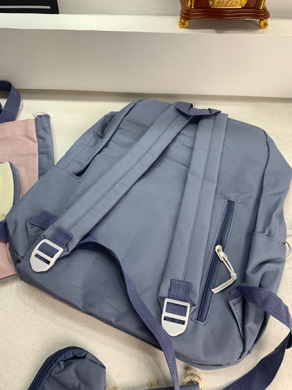 Ensemble de sacs d’école Kawai pour adolescents 5Pcs Guiyu V2 Bleu – محفظة 5 قطع كاواي أزرق