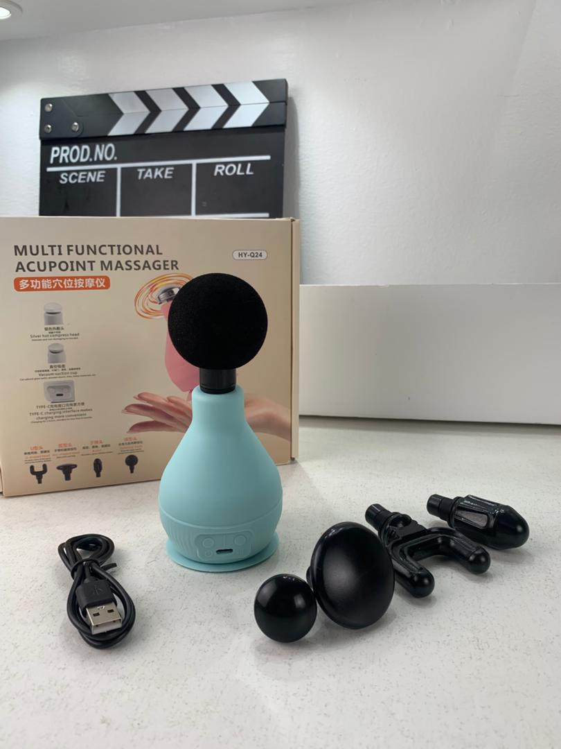 Appareil de Massage Rechargeable Portatif avec 5 Têtes Interchangeables – جهاز تدليك محمول قابل للتثبيت