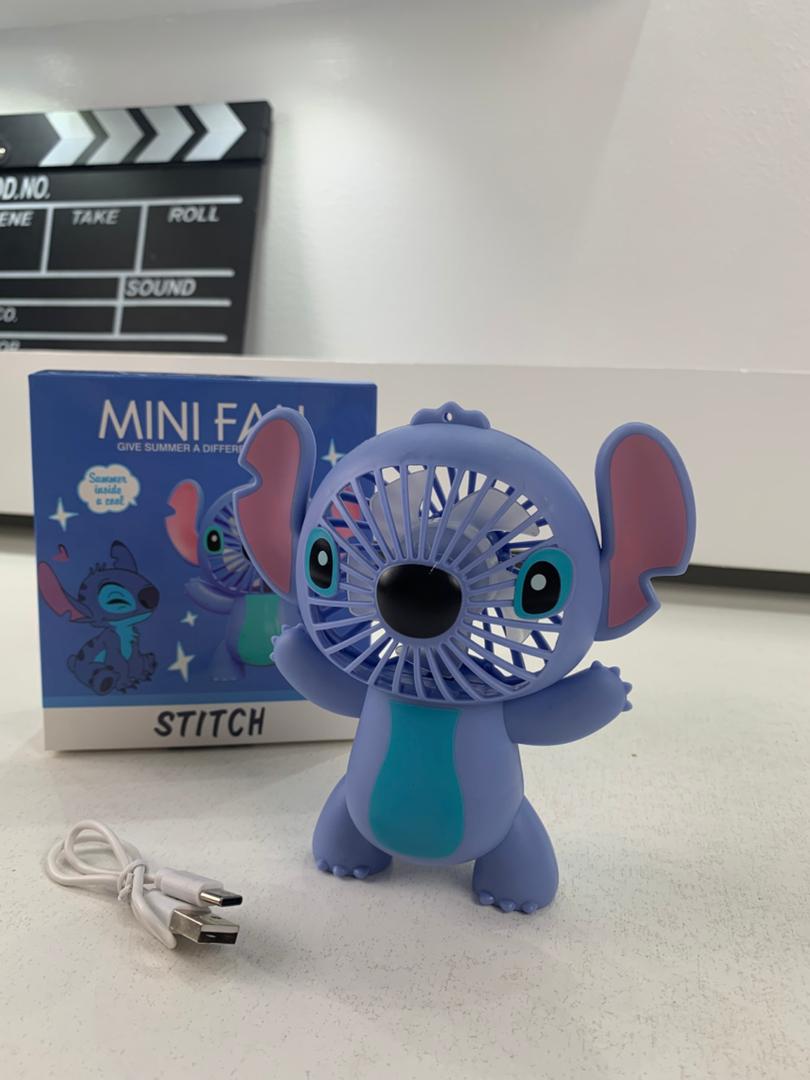 Mini Ventilateur USB Stitch – Design Mignon et Fonctionnel – مروحة محمولة