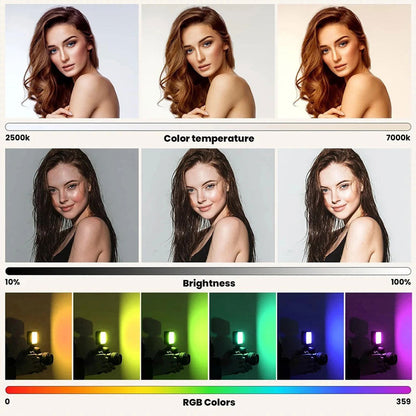 Lampe Selfie RGB Fil Light 3000-9900K U80PRO – مصباح لصناع المحتوى