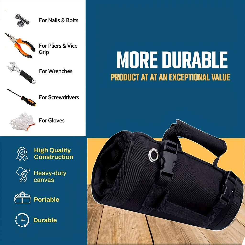 Sac à outils avec 5 poches de Grand Capacité pour Bricolage - حقيبة الأدوات المهنية