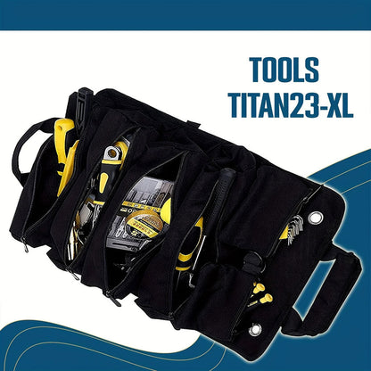 Sac à outils avec 5 poches de Grand Capacité pour Bricolage - حقيبة الأدوات المهنية